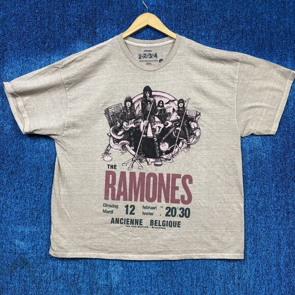 Ramones Ancienne Belgique Punk T-shirt Size 1X - Picture 1 of 4